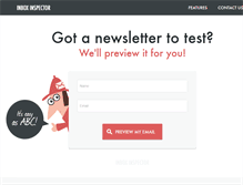 Tablet Screenshot of inboxinspector.com